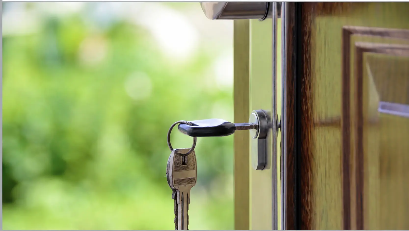 Keys in a door, representing the resident journey